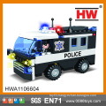 Hot Selling Creative Building Blocks 104pcs plastic building block police car